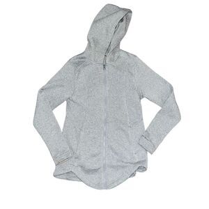 EDDIE BAUER Grey Tunic Athletic Zip Up Jacket Size Small